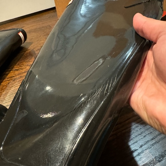 Hunter original tall glossy rain boot size 9 - Picture 4 of 11